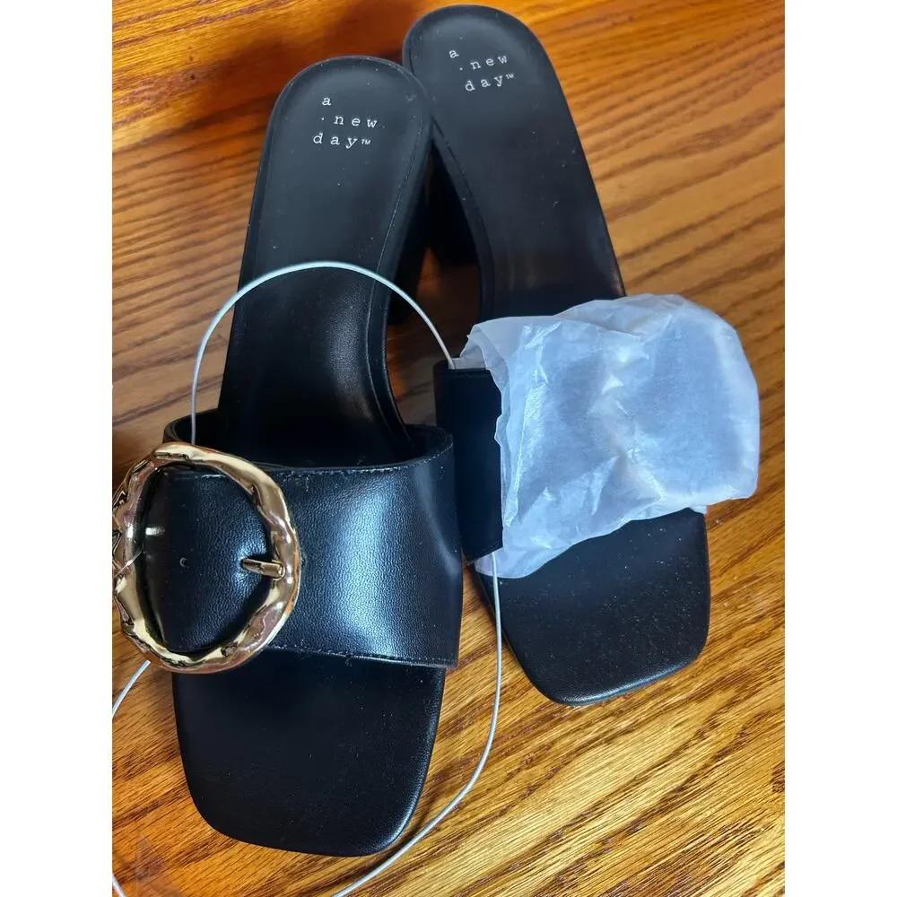 A New Day Diana Block Heel Size 8.5 Target Buckle New Pump - Picture 7 of 10